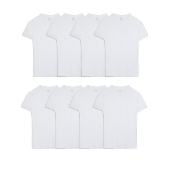 Fruit of the Loom Men's Crew Neck T-Shirt Undershirts, White Multipacks, Also Available in Big & Tall