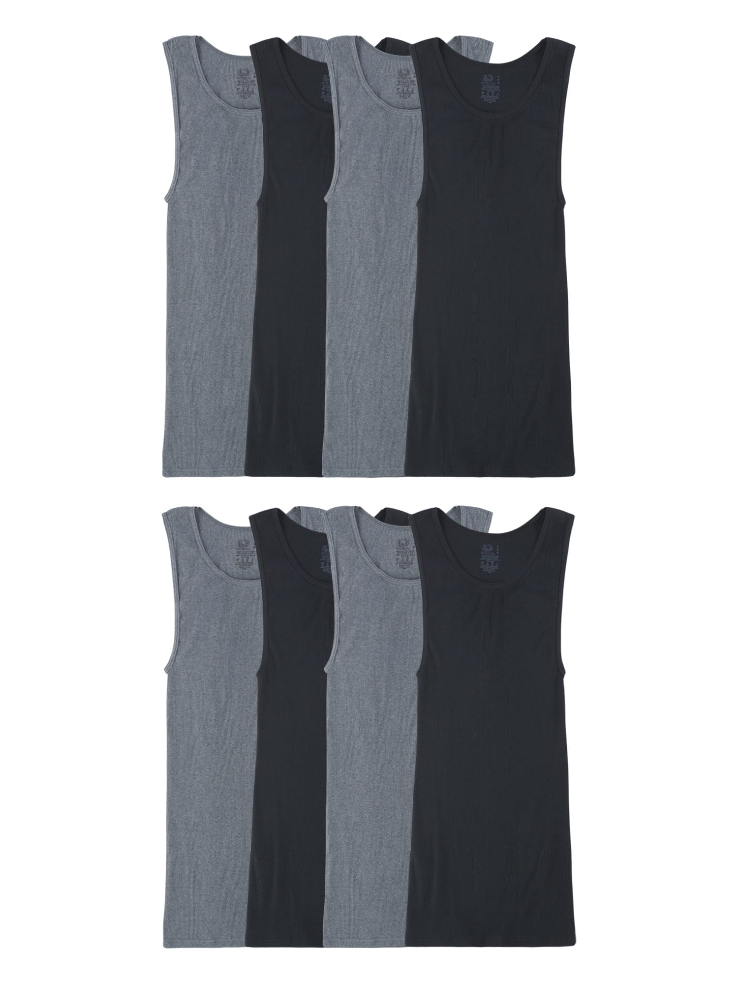Fruit of the Loom Men's Tank Top Undershirts, Soft Ribbed A-Shirts
