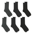 thumbnail image 1 of Fruit of the Loom Men's All Day Comfort Casual Crew Socks, Sizes 12-15, Gray (6-Pack), 1 of 8