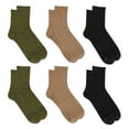 thumbnail image 1 of Fruit of the Loom Men's All Day Comfort Mid Ankle Socks, Sizes 6-12, Green (6-Pack), 1 of 12