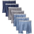 thumbnail image 1 of Fruit of the Loom Men's 100% Cotton Assorted Boxer Briefs 10 Pack, 1 of 12
