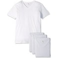 thumbnail image 1 of Fruit of the Loom Men's Assorted Colors V-Neck Short Sleeve Tee, White, 4 Pack, Medium, 1 of 1