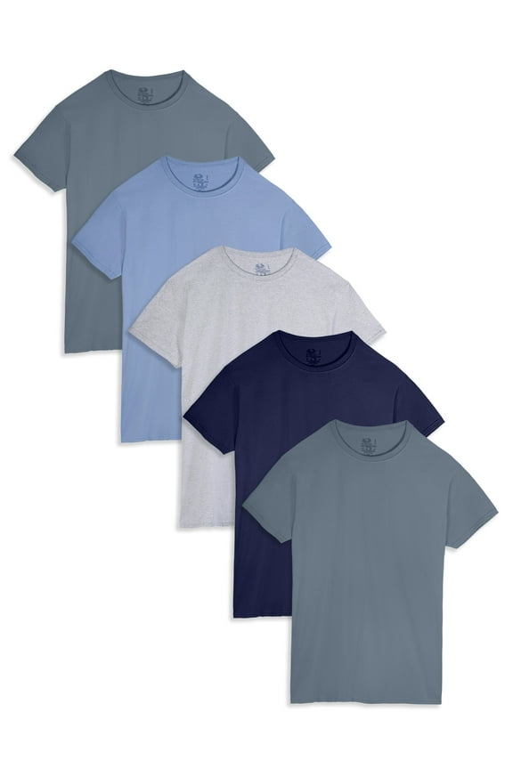 Men's Assorted Crew Undershirts, 5 Pack, Sizes S-XL