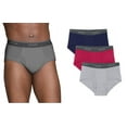 thumbnail image 1 of Fruit of the Loom Men's Assorted Fashion Mid-rise Briefs, 3 Pack, 1 of 4