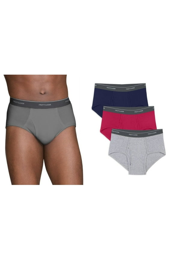 Men's Assorted Fashion Mid-rise Briefs, 3 Pack