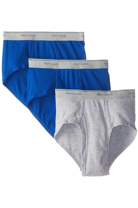 Men's Assorted Fashion Mid-rise Brief, PACK OF 3, ASSORTED, XL