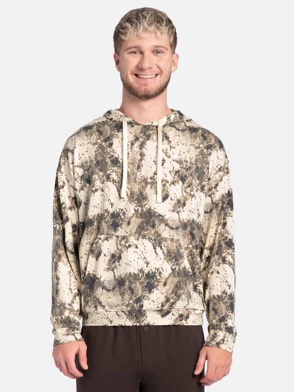 Men's Baby French Terry Pullover Sleep Hoodie, Sizes S - XXL