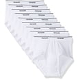 thumbnail image 1 of Fruit of the Loom Men's Basic White Brief Multipack (White, XX-Large), 1 of 2