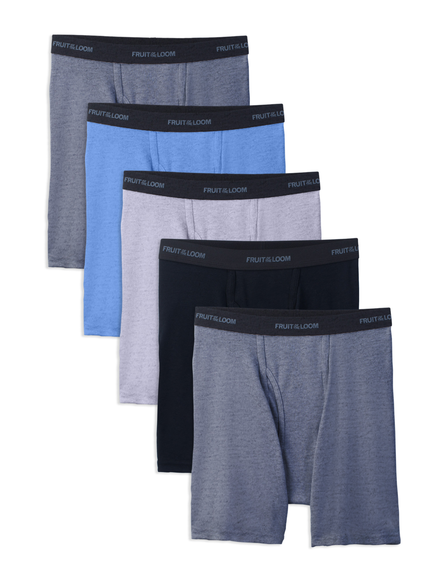 Fruit of the Loom Men's Beyondsoft Assorted Boxer Briefs, 5 Pack - image 1 of 7