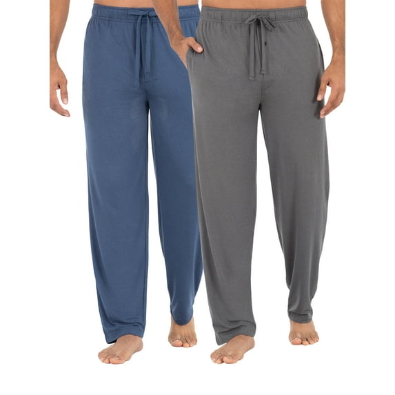 Fruit of the Loom Men's Beyondsoft Knit Pajama Pants 2-Pack Bundle, Size S-5XL
