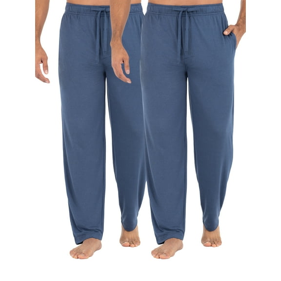 Fruit of the Loom Men's Beyondsoft Knit Pajama Pants 2-Pack Bundle, Size S-5XL