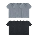 George Men's V-Neck T-shirts, 6-Pack - Walmart.com