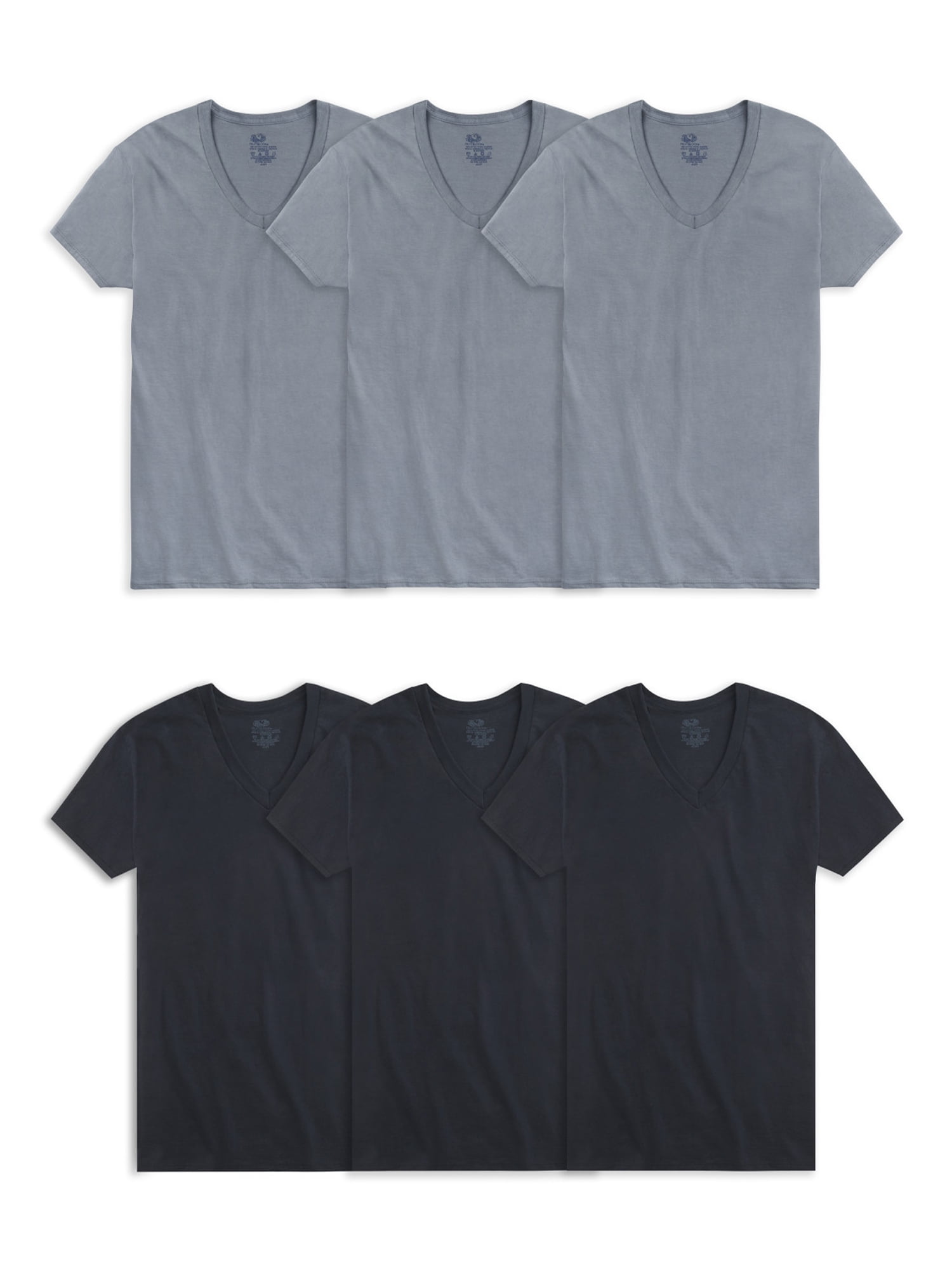 Fruit of the Loom Men's VNeck Undershirts, 6Pack
