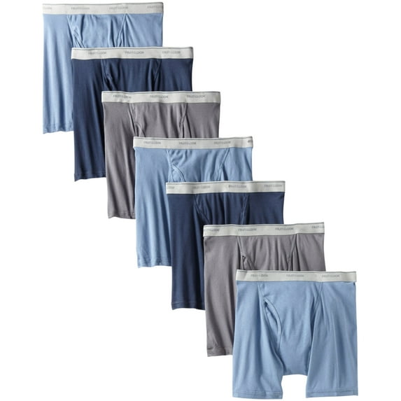 Fruit of the Loom Men's Boxer Brief Pack of 7, Assorted, Medium