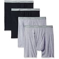 thumbnail image 1 of Fruit of the Loom Men's Boxer Briefs (Pack of 4), Black/Gray, XX-Large, 1 of 3