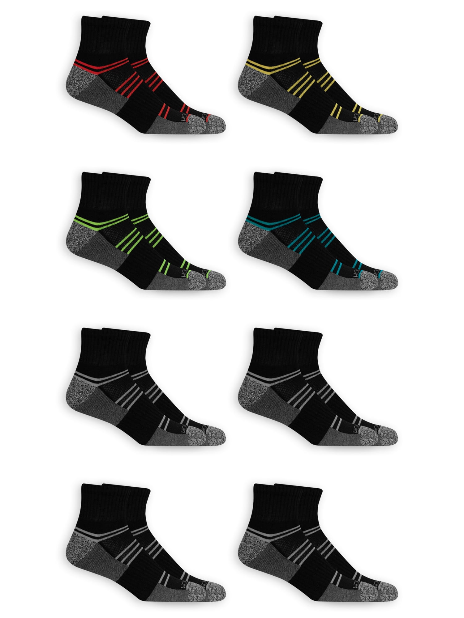 Fruit of the Loom Men's Breathable Ankle Socks 8 Pack - Walmart.com