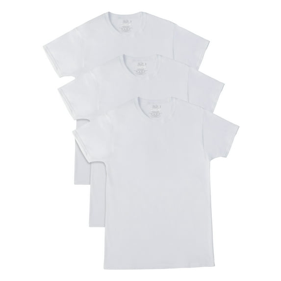 Fruit of the Loom Men's Breathable Cooling Cotton Crew Undershirts, 3-Pack