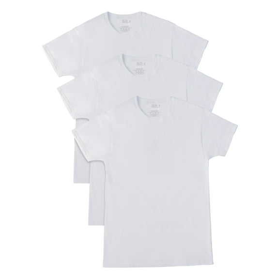 Fruit of the Loom Men's Breathable Cooling Cotton Crew Undershirts, 3-Pack