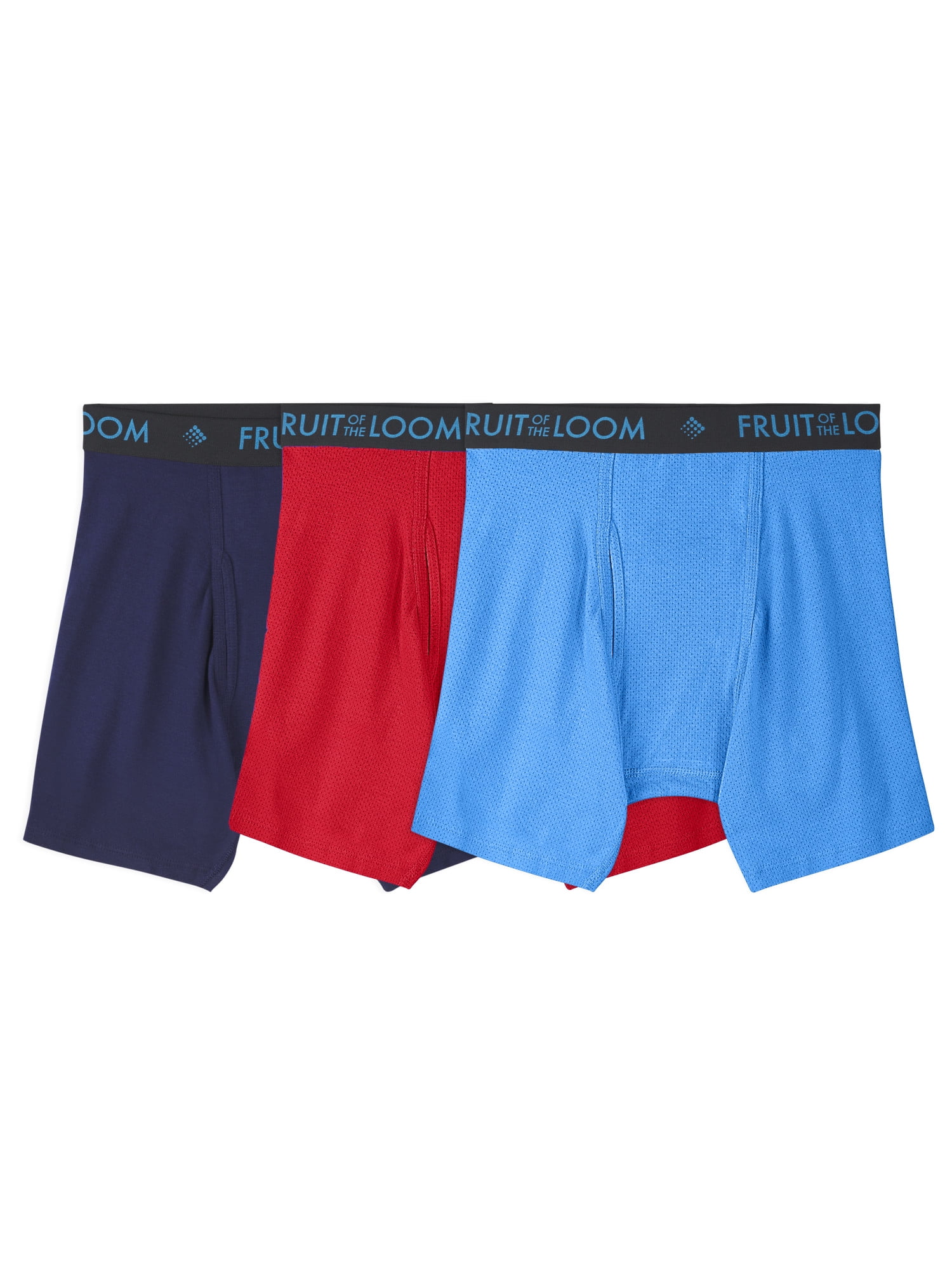 Fruit of the Loom Men's Breathable Micro-Mesh Long Leg Boxer