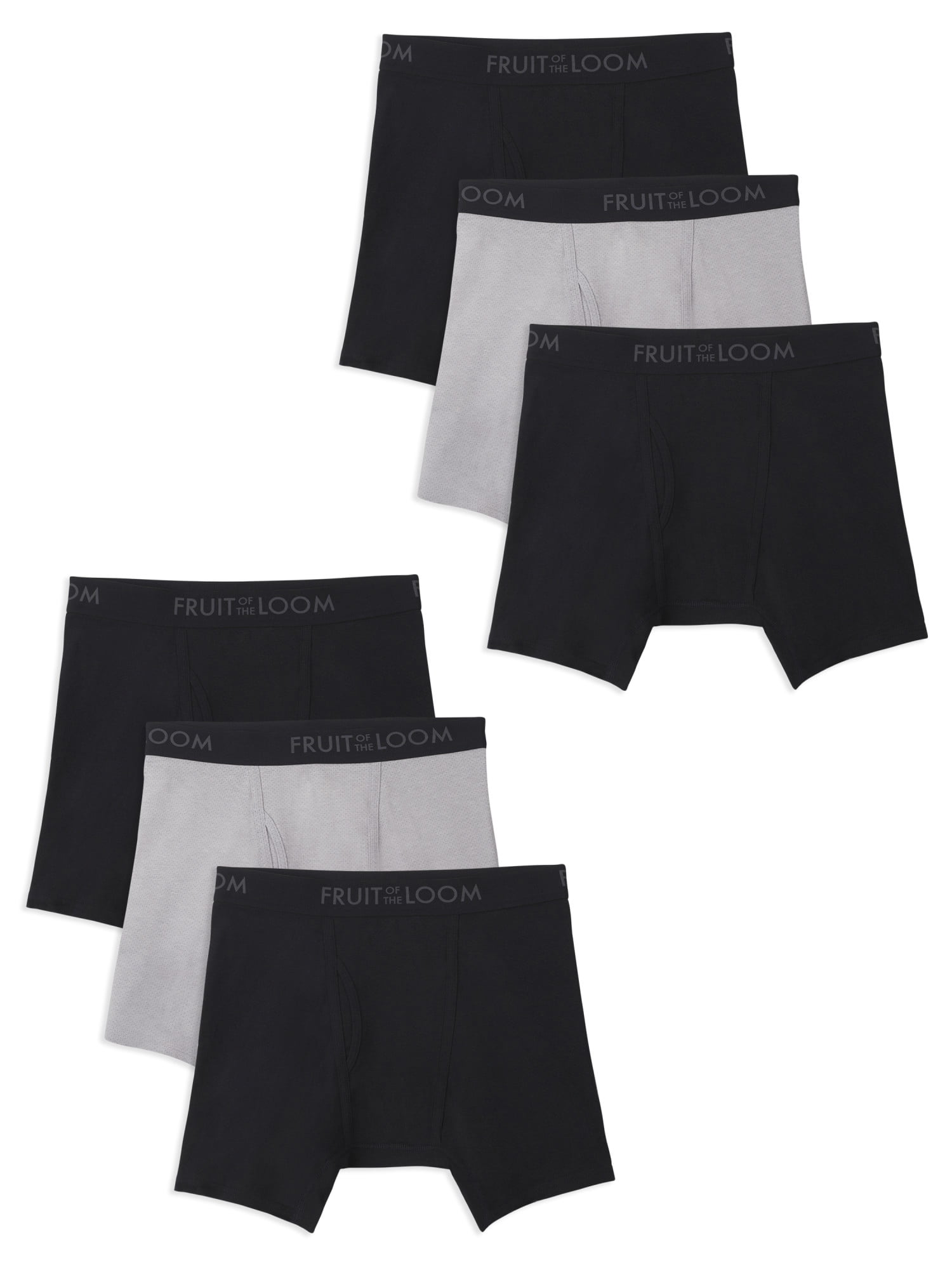 Fruit of the Loom Men's Breathable Cotton MicroMesh Assorted Boxer