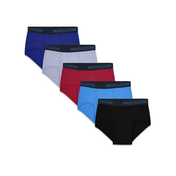 Fruit of the Loom Men's Breathable Cotton Micro-Mesh Briefs, 5-Pack