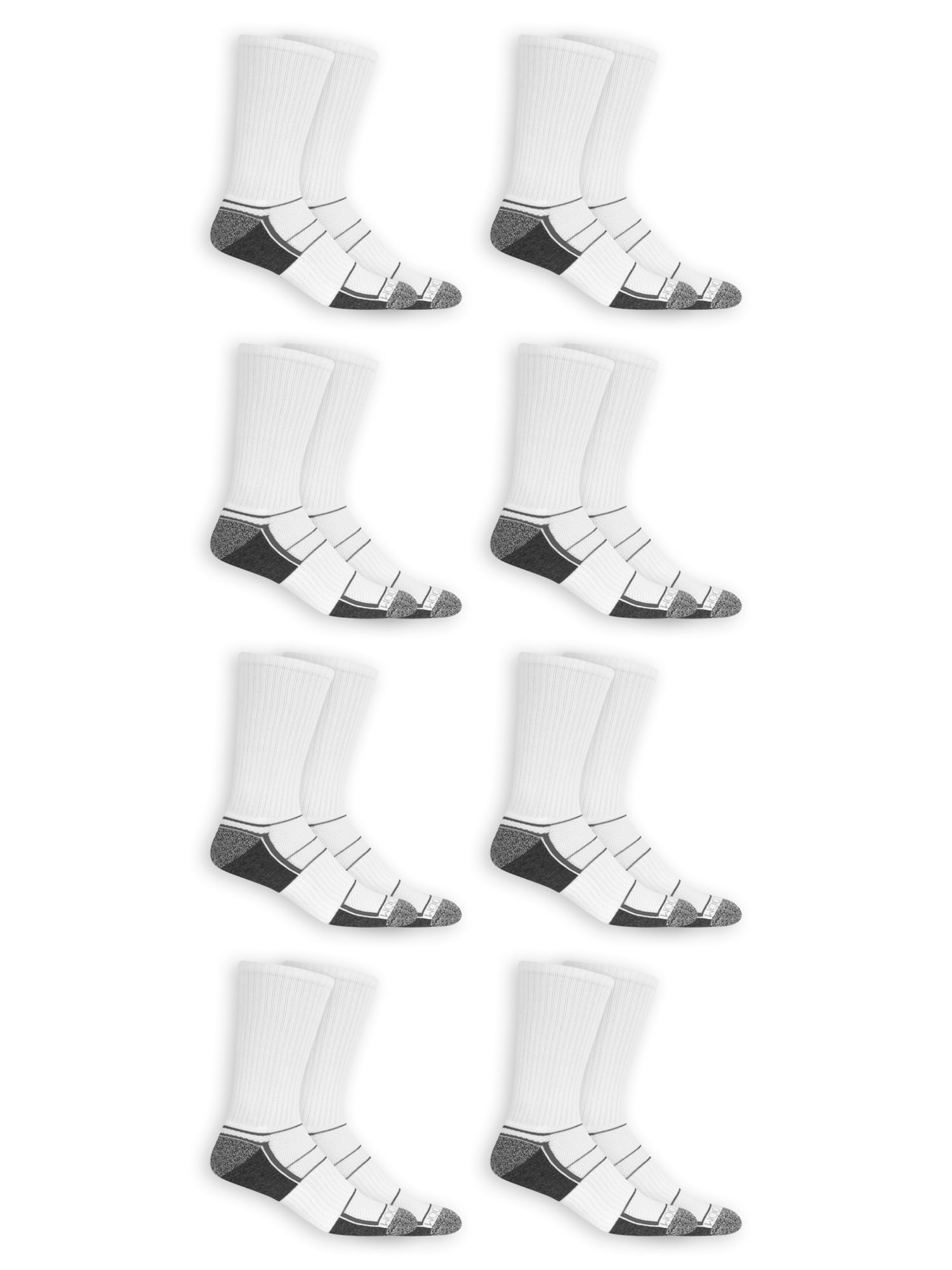 Fruit of the Loom Men's Breathable Crew Socks 8 Pack - Walmart.com