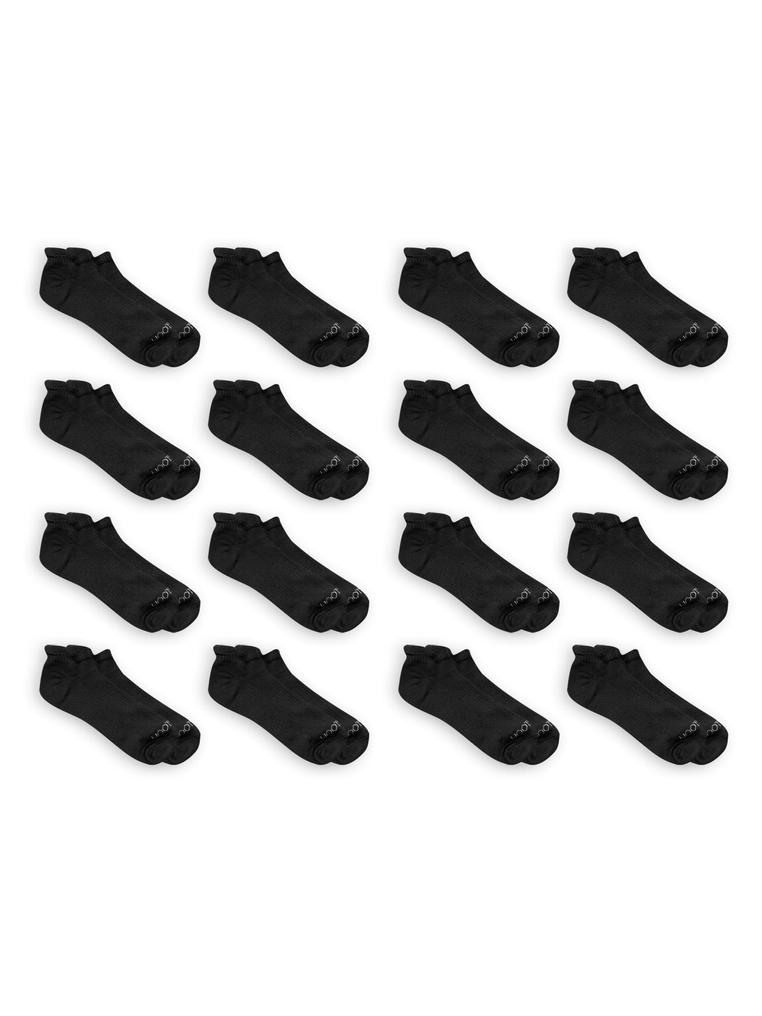 Fruit of the Loom Men's Breathable Cushioned Low Cut Tab Socks 16 Pack ...