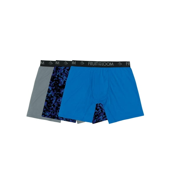 Fruit of the Loom Men's Breathable Friction Guard Pouch Boxer Briefs, 3-Pack