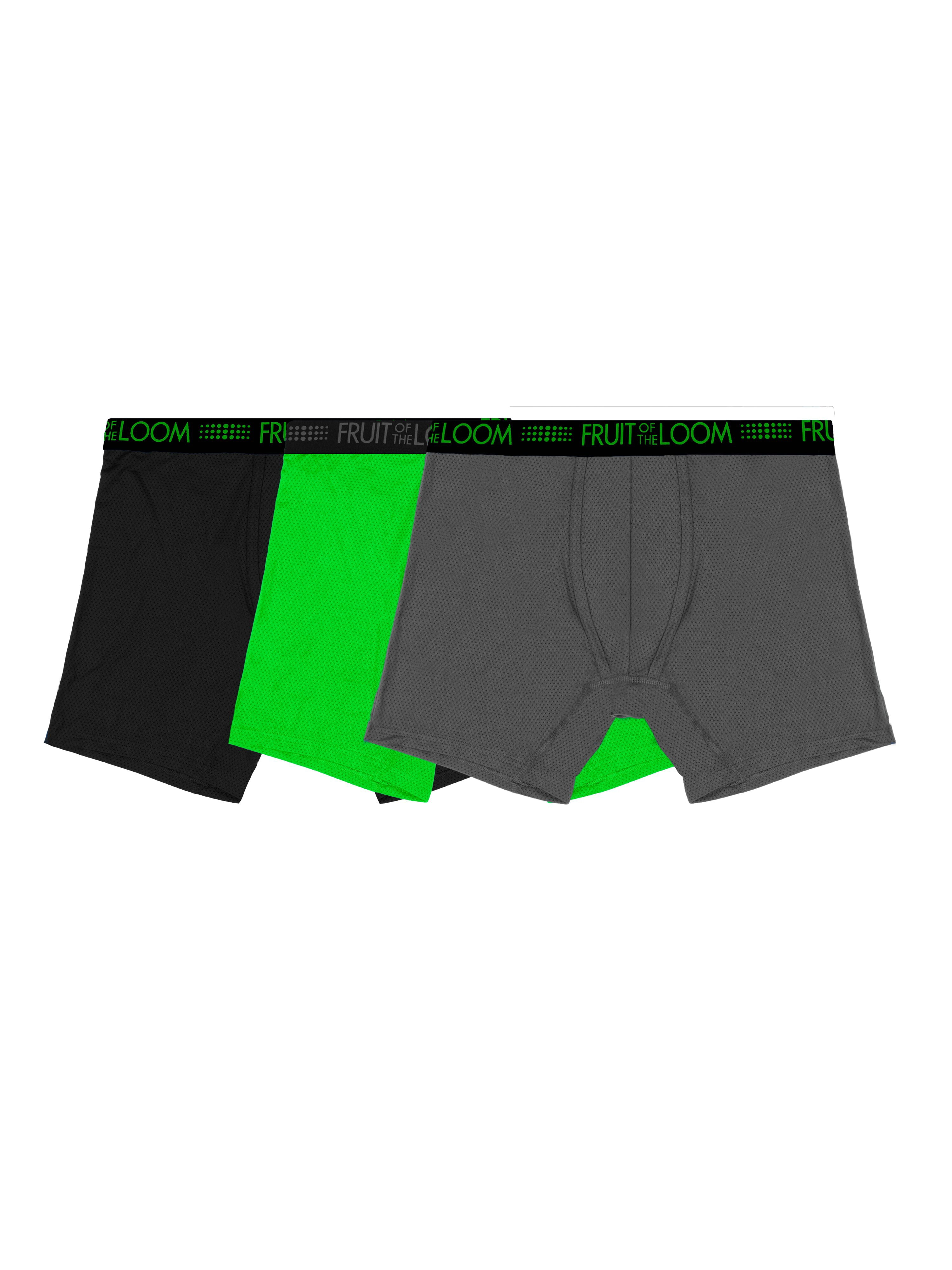 Men's Breathable Micro-Mesh Boxer Briefs, 3-Pack