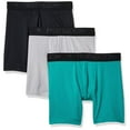 thumbnail image 1 of Fruit of the Loom Men's 3pk Breathable Lightweight Micro-mesh Boxer Brief, Assorted, X-Large, 1 of 4