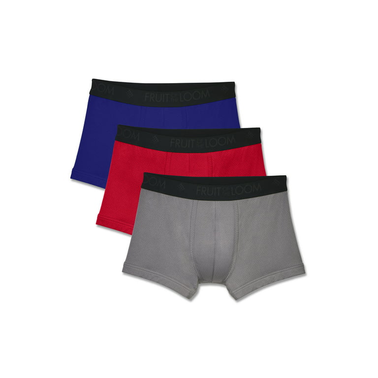 24 Wholesale Men's 3 Pack Fruit Of The Loom Boxer Briefs, Size Medium - at  