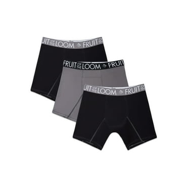 Fruit of the Loom Men's Breathable Performance Boxer Briefs, 3-Pack