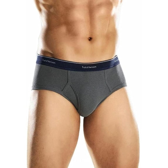 Fruit of the Loom Men's Briefs, Size S, Grey (3-Pack)