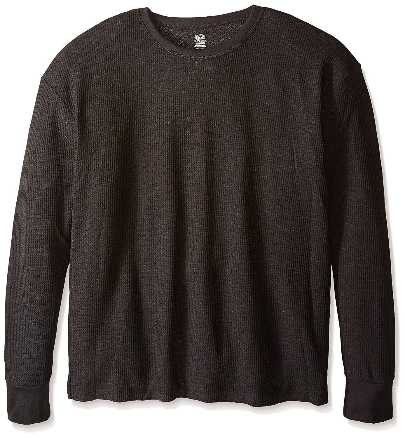 fruit of the loom men's classics midweight thermal crew top