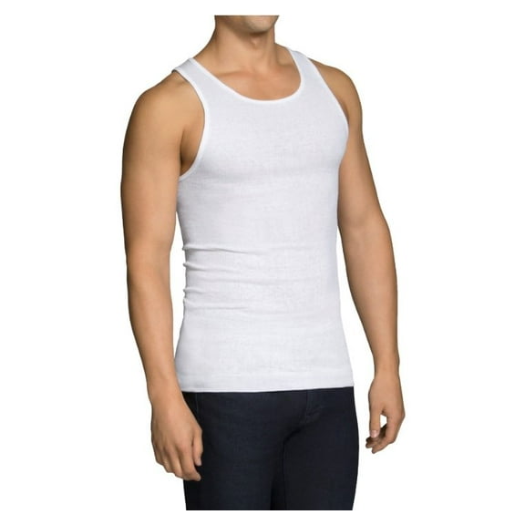 Fruit of the Loom Men's Classic White Tag Free A-Shirts 9 Pack, XL