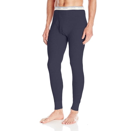 Fruit of the Loom Men's Classics Midweight Thermal Bottom Medium, Navy