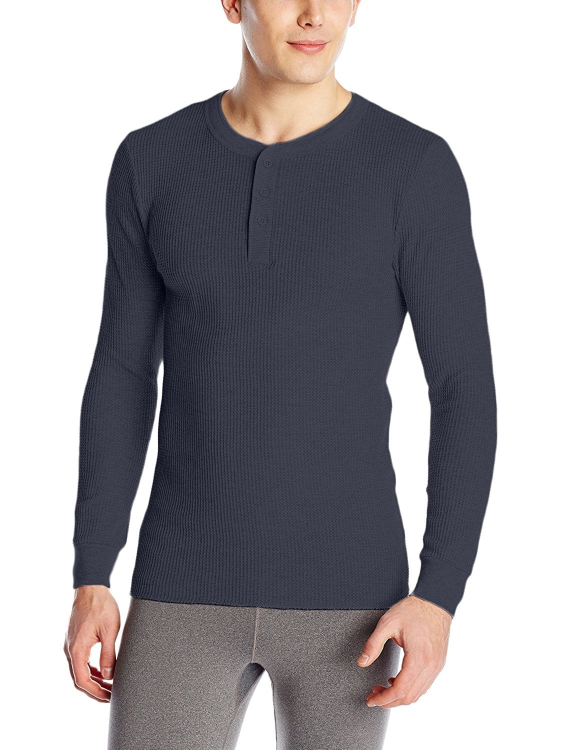 fruit of the loom men's thermal henley