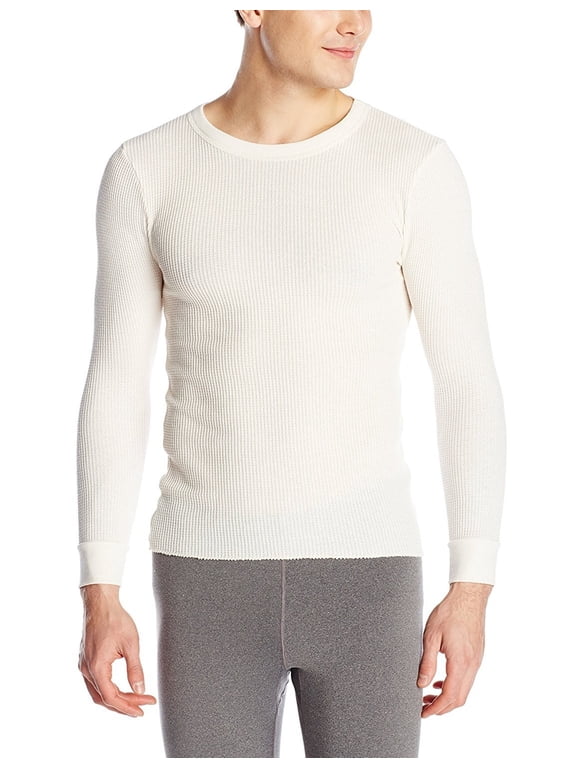 Men's Classics Midweight Waffle Thermal Top Medium, Natural
