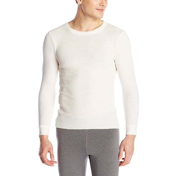 Fruit of the Loom Men's Classics Midweight Waffle Thermal Top XX-Large, Natural