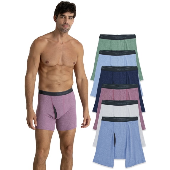 Fruit of the Loom Men's CoolZone Boxer Briefs, Moisture‑Wicking, Mesh Fly, No Ride Up, Multipacks, Sizes S-3XL