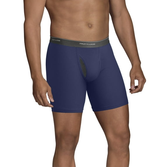 Fruit of the Loom Men's CoolZone Fly Argyle and Solid Boxer Briefs, 5 Pack