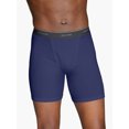 thumbnail image 1 of Fruit of the Loom Men's CoolZone Fly Argyle and Solid Boxer Briefs, Extended Sizes, 4 Pack, 1 of 4