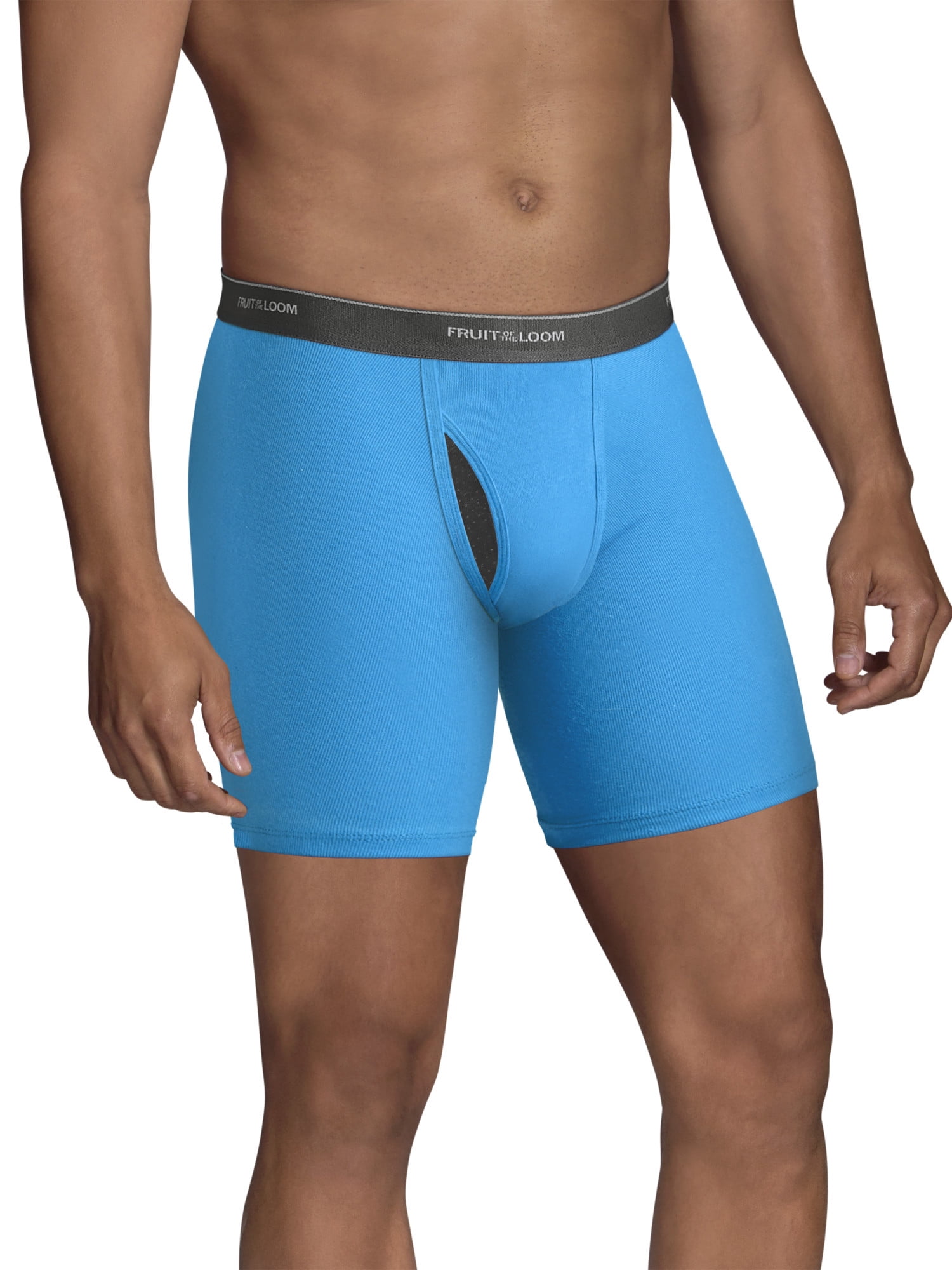 Fruit of the Loom Men's CoolZone Fly Assorted Boxer Briefs, Extended Sizes, 4 Pack