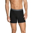 thumbnail image 1 of Fruit of the Loom Men's CoolZone Fly Black and Gray Short Leg Boxer Briefs, 5 Pack, 1 of 5