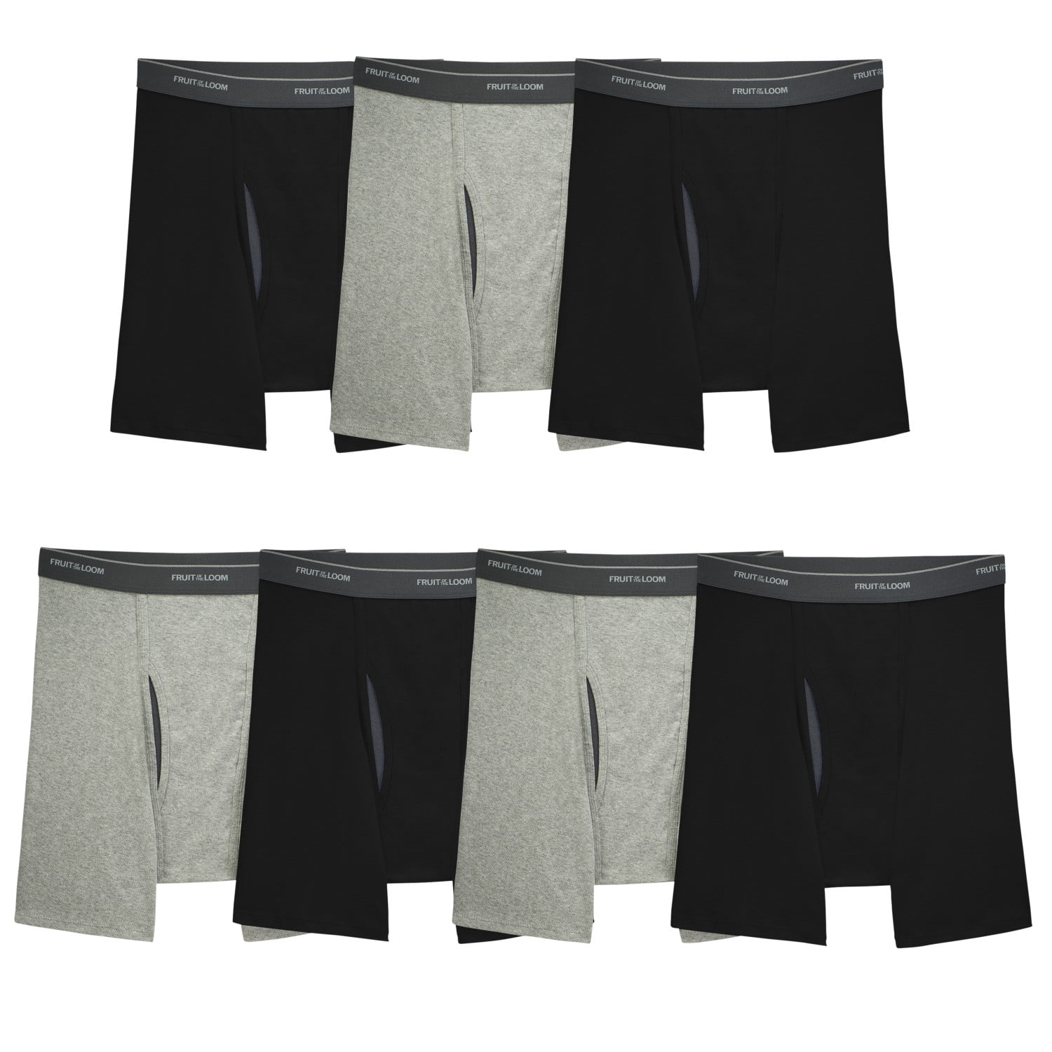 Fruit of the Loom Men's CoolZone Fly Boxer Briefs, 7 Pack, Sizes SXL