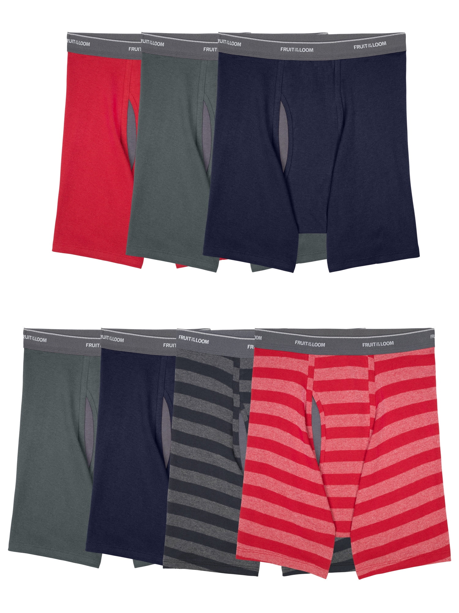 Fruit of the Loom Men's CoolZone Fly Boxer Briefs, 7Pack