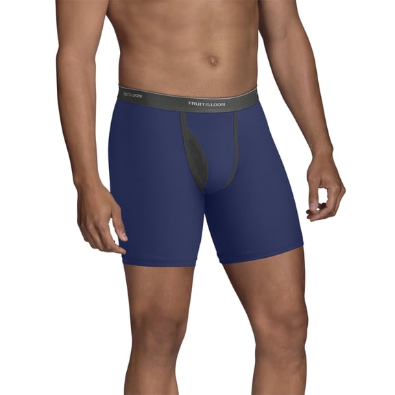 Fruit of the Loom Men's CoolZone Fly Ringer Boxer Briefs, 5 Pack
