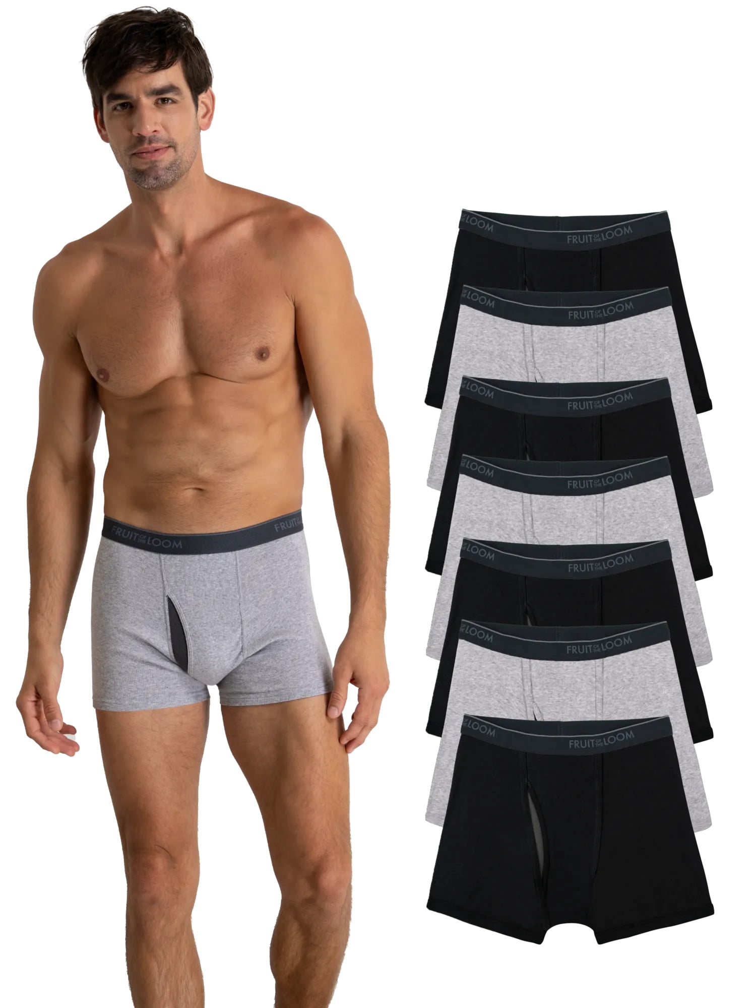 Fruit of the Loom Men's CoolZone Short Leg Boxer Briefs, 7-Pack, S