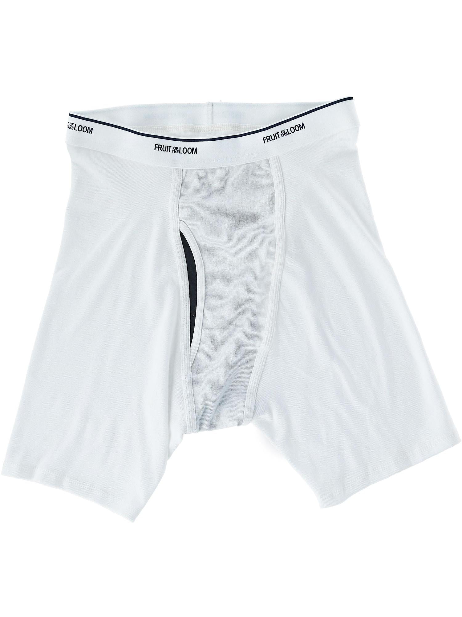 Fruit of the Loom Men's CoolZone Fly White Boxer Briefs, 5 Pack