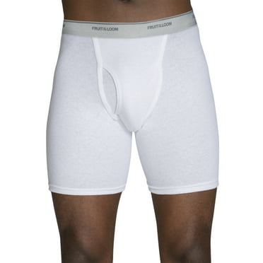 Fruit of the Loom Men's CoolZone Fly White Boxer Briefs, 5 Pack